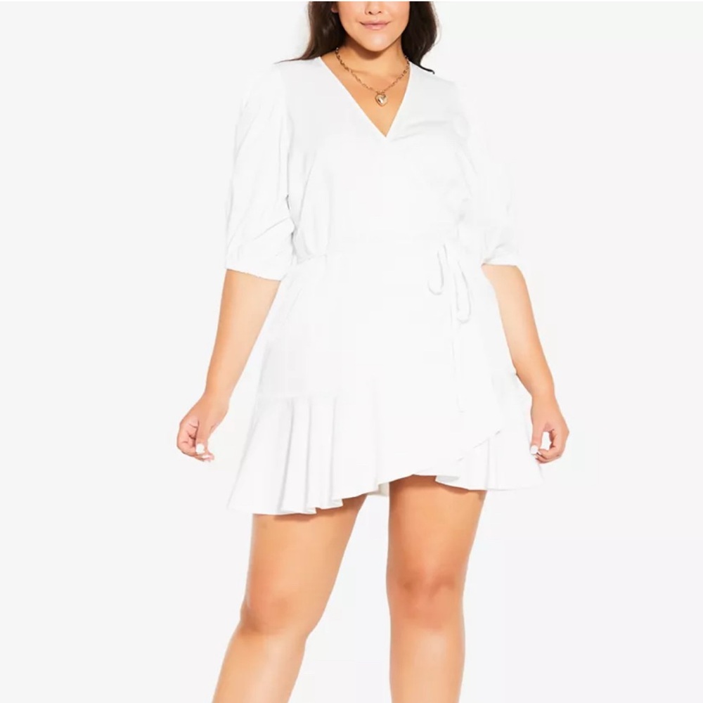City Chic Women's Plus Size Wrap Dress Sweet Fun